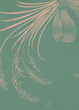 画像をギャラリービューアに読み込む, 稲穂そよぐ 緑 (inaho soyogu) ふすま紙