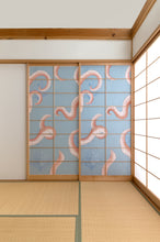 画像をギャラリービューアに読み込む, 八重渦 水浅葱 (yaeuzu) 障子紙