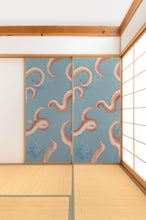 画像をギャラリービューアに読み込む, 八重渦 水浅葱 (yaeuzu) ふすまリメイクシート