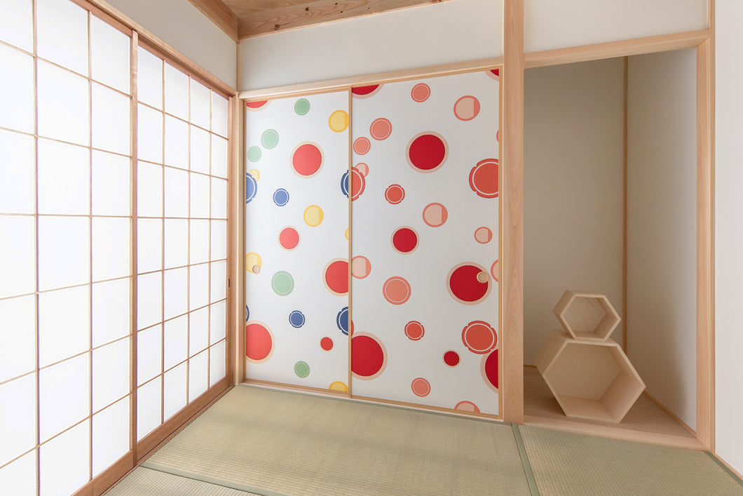 引き手 カラフル（hikite） ふすま紙 – waccara