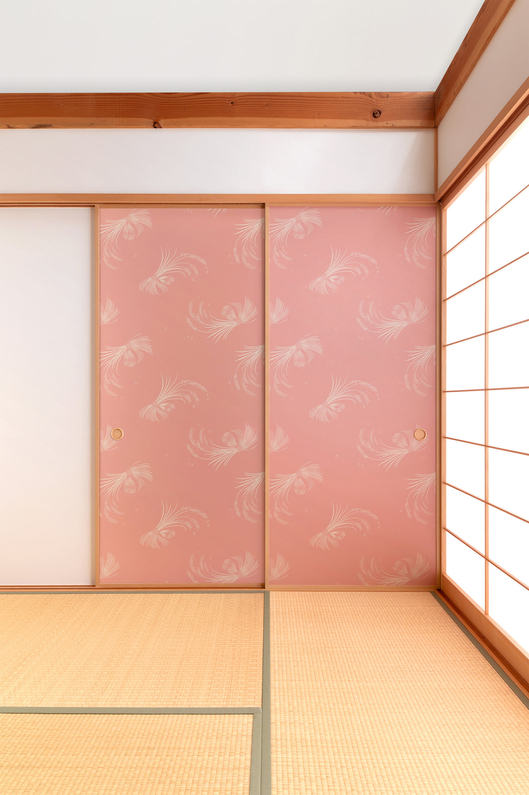 稲穂そよぐ 薄紅 (inaho soyogu)  ふすまリメイクシート