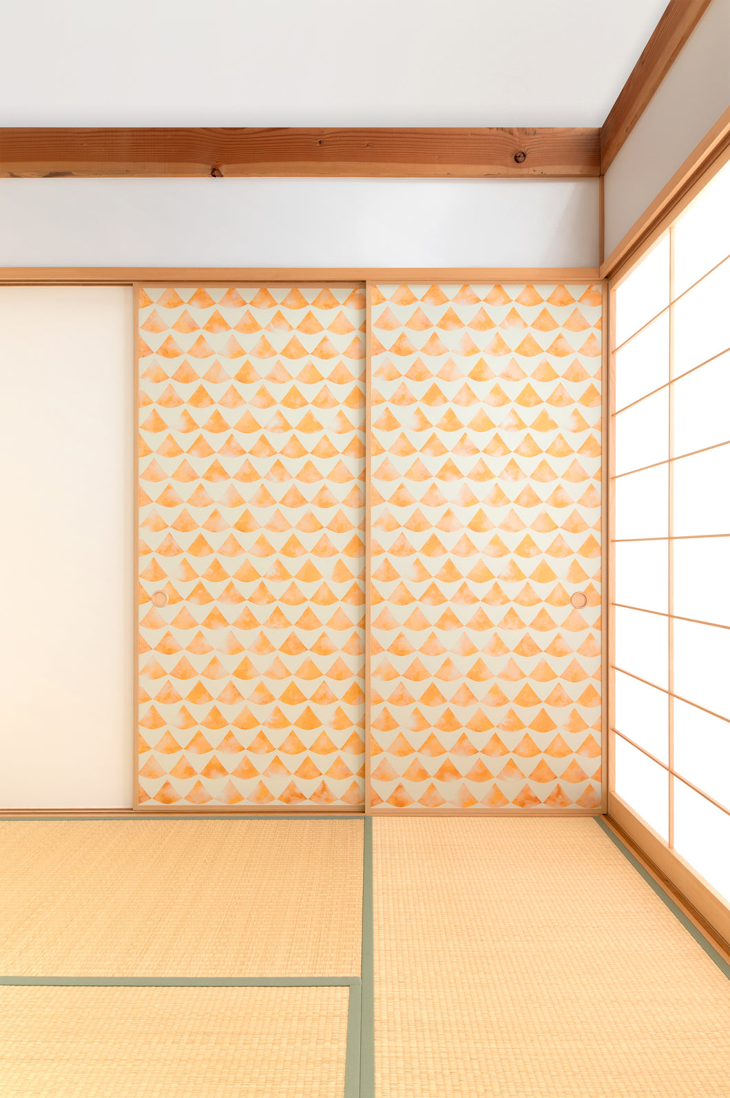 波うろこ 山吹 (namiuroko) ふすまリメイクシート