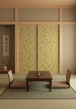 画像をギャラリービューアに読み込む, 簡単に貼り替えできる 金魚模様柄ふすまリメイクシート 和室施工イメージ
