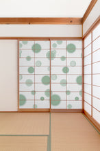 画像をギャラリービューアに読み込む, 引き手 緑 (hikite) 障子紙
