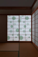 画像をギャラリービューアに読み込む, 引き手 緑 (hikite) 障子紙
